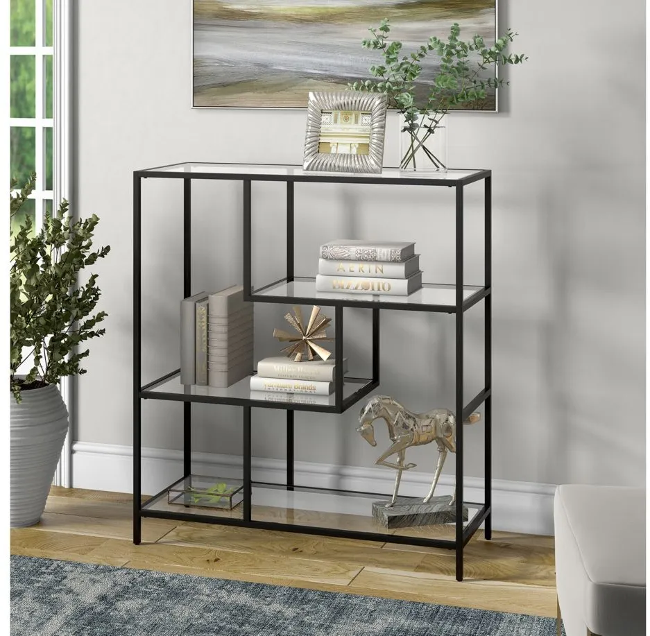 Hudson & Canal Carrie Bookcase in Blackened Bronze by Hudson & Canal